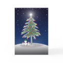 Snowmen and Christmas Tree Card