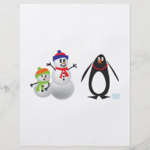 Snowmen and Penguin Custom Flyer