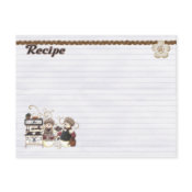 snowmen chefs recipe card postcard