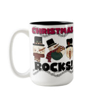 Snowmen Christmas Rocks mugs by christmasshop Snowmen Christmas Rocks mugs