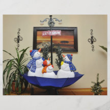 Snowmen decoration flyer