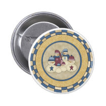 Snowmen Family buttons