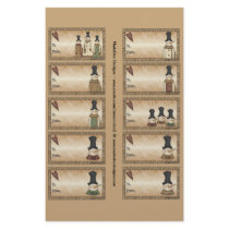 Snowmen Gift Tags on a Sheet - 10 Designs flyers