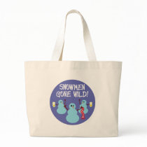 Snowmen Gone Wild! bags by toxiferousholidays Snowmen Gone Wild! bags