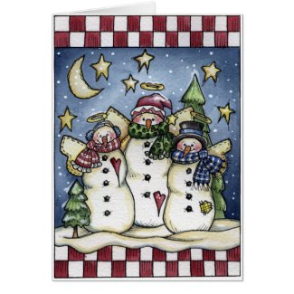 Snowmen - Greeting Card