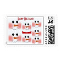 Snowmen Happy Holidays! postage by jbranam Snowmen Happy Holidays! postage