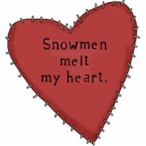 Snowmen Melt my Heart Ornament photo sculptures