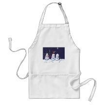 Snowmen & Pair of Cardinals Aprons