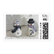Snowmen stamp