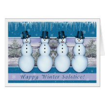 Snowmen - Winter Solstice/Yule Cards