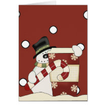 Snowmen with coffee cards
