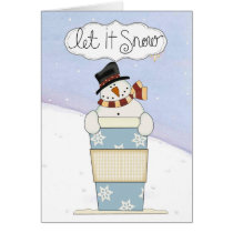 Snowmen with coffee cards