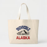 Snowmobile Alaska Tote Bags