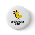 Snowmobile Chick Button