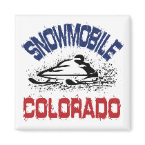 Snowmobile Colorado magnets