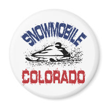 Snowmobile Colorado magnets