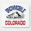 Snowmobile Colorado mousepads by OutdoorObsessions Snowmobile Colorado mousepads