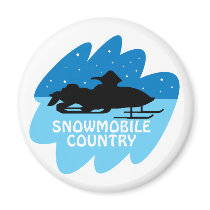 Snowmobile Country magnets by alternateworlds Snowmobile Country magnets