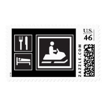 Snowmobile Fanatic - Eat, sleep, go snowmobiling! Postage Stamp