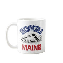 Snowmobile Maine mugs by OutdoorObsessions Snowmobile Maine mugs