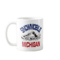 Snowmobile Michigan mugs by OutdoorObsessions Snowmobile Michigan mugs