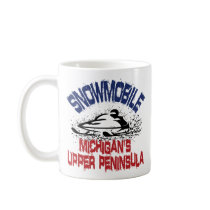 Snowmobile Michigan's Upper Peninsula mugs by OutdoorObsessions Snowmobile Michigan's Upper Peninsula mugs