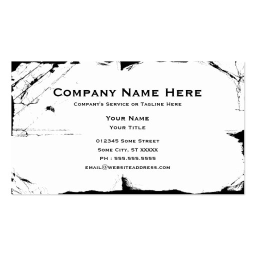 snowmobile : powder trail business card template (back side)
