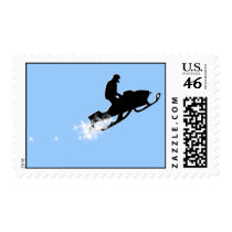 snowmobile. powder trail. stamps