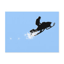 snowmobile. powder trail. post cards
