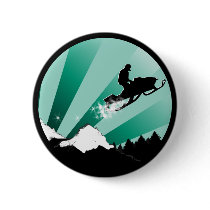 snowmobile. pthalo. circle. pinback buttons