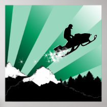 snowmobile. pthalo. poster