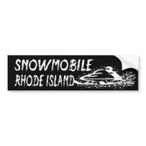 Snowmobile Rhode Island bumper stickers