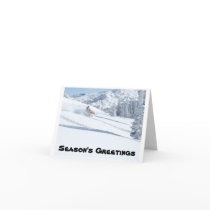 snowmobile, Season's Greetings Greeting Cards