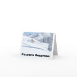 snowmobile, Season's Greetings Greeting Cards