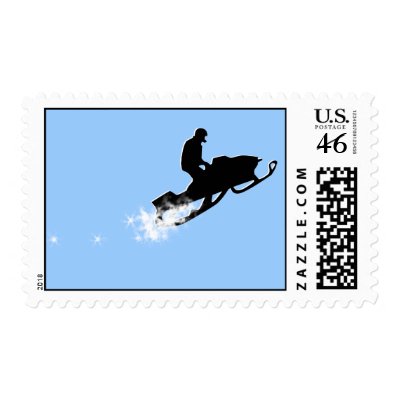 snowmobile. simple. Postage