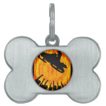 SNOWMOBILE THE REVOLUTION PET NAME TAGS