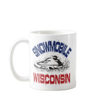 Snowmobile Wisconsin mugs by OutdoorObsessions Snowmobile Wisconsin mugs