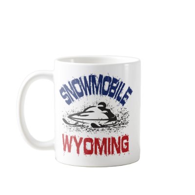 Snowmobile Wyoming Mug by OutdoorObsessions