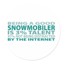 Snowmobiler 3% Talent stickers by sciencewillprevail Snowmobiler 3% Talent stickers