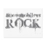 Snowmobilers Rock Postcard