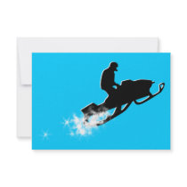 snowmobiling : powder trail custom invite