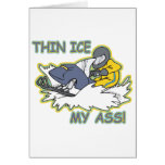 Snowmobiling-Thin Ice Greeting Cards