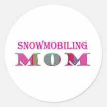 SnowmobilingMom Stickers