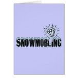 Snowmobling Greeting Card