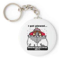 Snowpocalypse 2011 - I Got Plowed Keychain