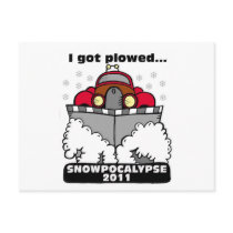 Snowpocalypse 2011 - I Got Plowed Post Cards