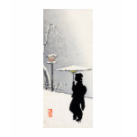 Snowscape and Japanese Geisha Tshirts
