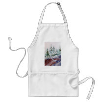 Snowscape Apron by robertfaggartist Snowscape Apron