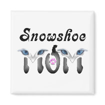 Snowshoe Mom Gifts magnets by CatMeowz Snowshoe Mom Gifts magnets