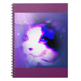 snowshoe paint by numbers kitty spiral note book